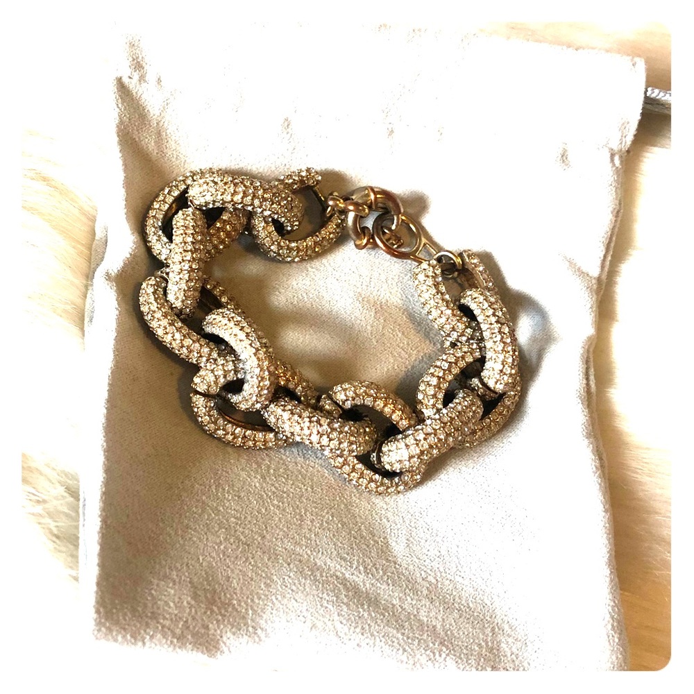 J.Crew Pave Link Bracelet